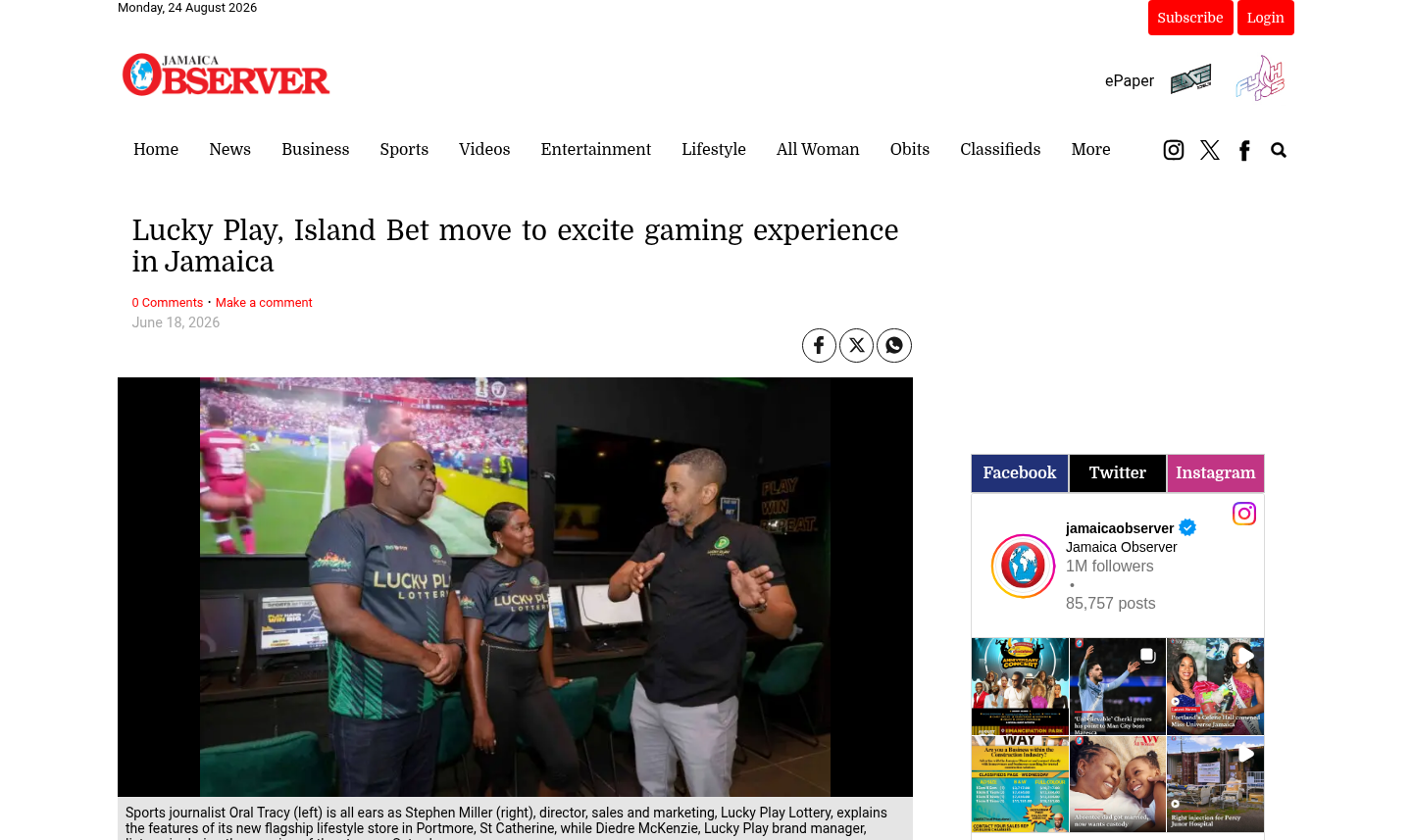 Context capture associated with Island Bet