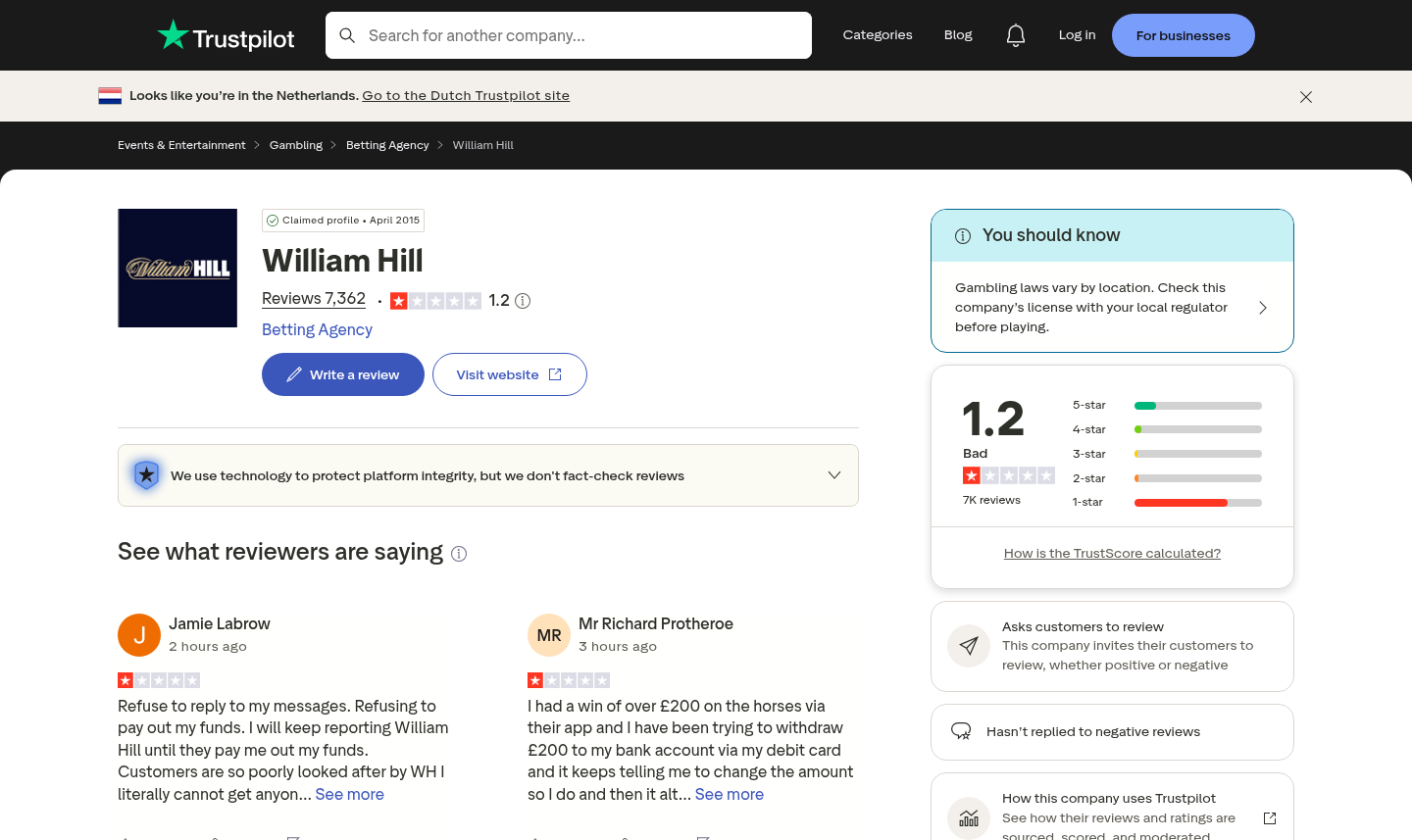 Capture of user-review context associated with the domain